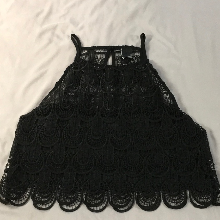 Swell Cropped Lace Tank